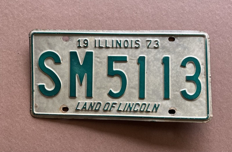 1973 Illinois License Plate  SM5113