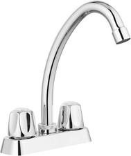 2 Handles Utility Laundry Sink Faucet 4 Inch Centerest Laundry Faucets for Utili