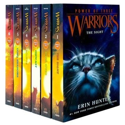 Warriors Cat Power of Three Book 1-6 Series 3 Books Collection Set | Erin Hunter