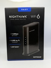 NETGEAR Nighthawk AX1800 WiFi 6 Router 1.8Gbps RAX9 New Open Box