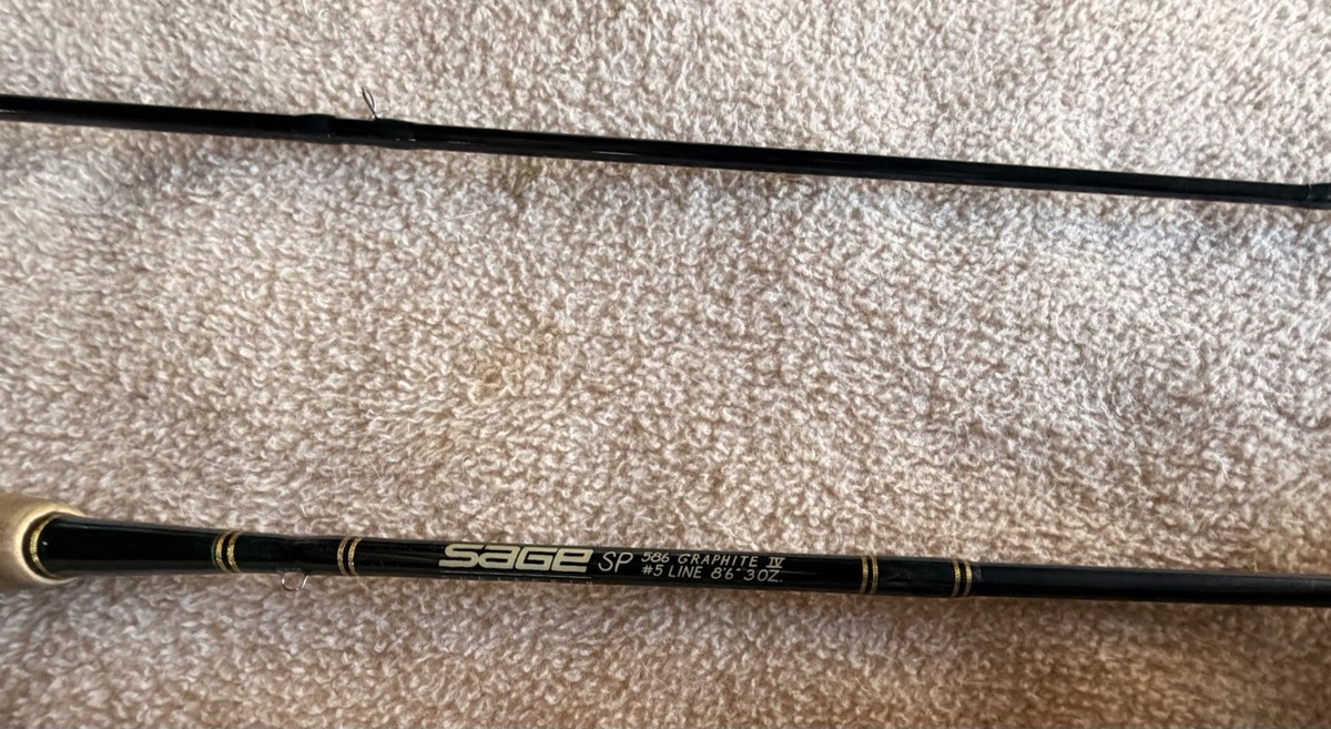 【美品】SAGE SP 586-3 #５『 GRAPHITE IV』 Sage SP 586 Graphite IV Fly Rod 8'6