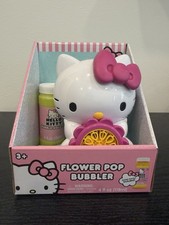 NEW Hello Kitty Flower Pop Bubbler Battery Powered Bubble Toy w/Bubble Solution