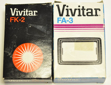 Vivitar FK-2 filter kit and FA-3 holder. Nos.