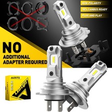 2x Bulbs H7 LED Headlight High Main Beam 6500K White FOR VW Eos 2006-2016