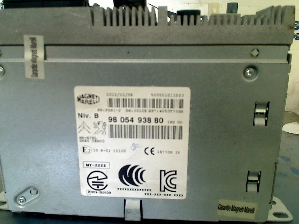 RADIO MODULE RADIO MODULE Peugeot 208 I (CA/CC/CK/CL) 2012 9805493880 - Bild 2 von 4