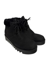 NEW Eileen Fisher Kenille Women's Bootie Shearling Trim Wedge Black Size 7.5 B3