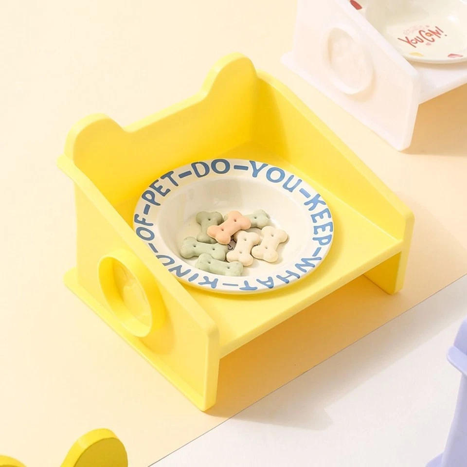 Ceramic Material Ceramic Bowls Leak-Proof Anti-Tip Dishes Food Holder