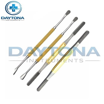 Rhinoplasty Fomon Double Ended Nasal Rasp Medium 4 PCs Set Surgical Instruments