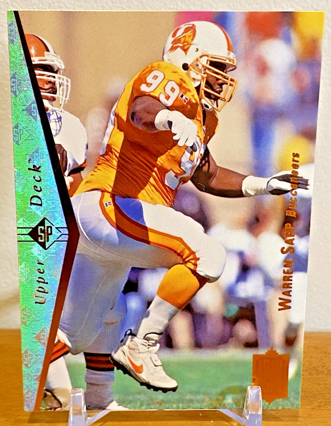 Warren Sapp, 1995 Upper Deck SP Rookie Card no. 99, BUCCANEERS