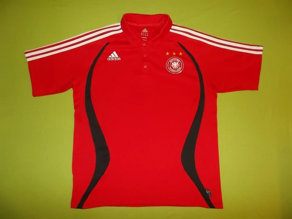 Polo ALEMANIA (L) ADIDAS 2005/2006 ¡PERFECTO!!! Camiseta home rojo... - Imagen 1 de 4