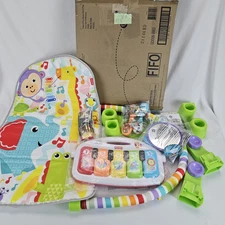 Baby Playmat deluxe kick & play piano gym learning toy & 2 maracas soft rattles