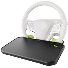 Car Steering Wheel Desk with Retractable Slot, Car Food Tray with Anti L
