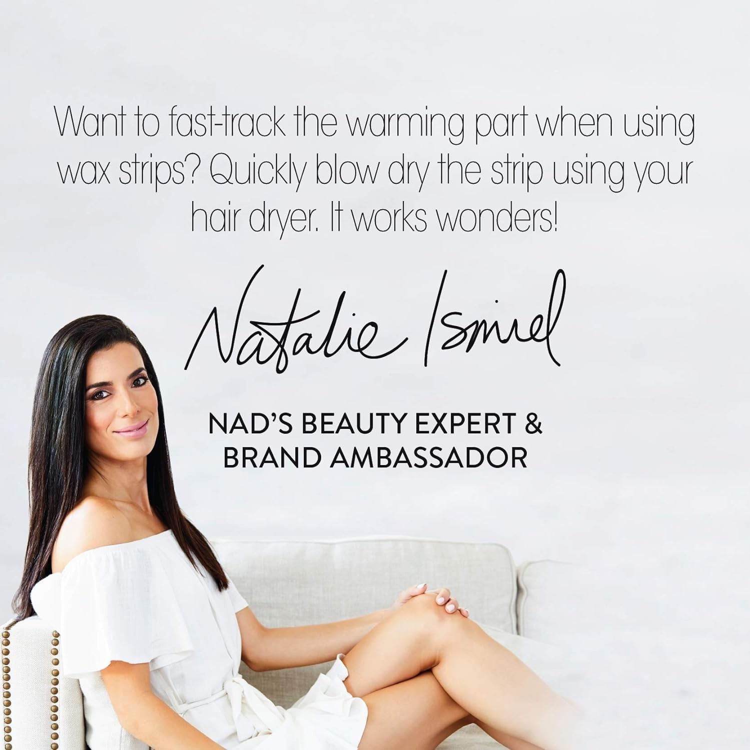 Nad's Body Wax Strips Hair Removal For Women All Skin 20 Count (Pack of 2) 