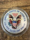 2001 Colorized American Eagle 1 Troy Oz. Silver Dollar - Capsulated