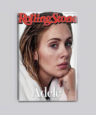 ADELE - PRIVATE / ROLLING STONE - 2''x3'' POSTER MAGNET (retro magazine