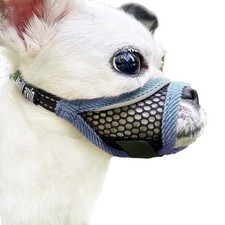 Dog Muzzle, Soft Mesh Muzzles for Small Dogs, Chihuahua Shih Tzu Yorkie Pom, ...