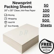 Newsprint Packing Paper 20"x30" Sheets for Moving, Shipping, Wrapping & Crafting