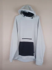 Backcountry Tricot Peak Tech Hoodie Mens XXL Cream Ivory Neck Gaiter Sweatshirt