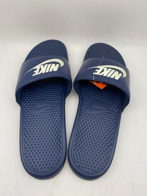 NIKE BENASSI JDI MIDNIGHT NAVY #343880 403 US MEN SIZE 16