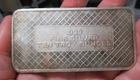 10 Troy oz American Flag .999 Fine Silver Bar, Silver Investment