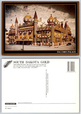 1990 Mitchell South Dakota Corn Palace 1942 ''VICTORY!'' Theme Postcard
