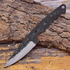 8'' 1095 High Carbon Steel Knife Blank Blade DIY Bushcraft Hunting Knife Making
