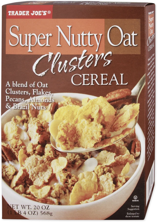 Trader Joe’s Super Nutty Oat Clusters Cereal 20 Oz - Pack of 3 - Image 2 of 2