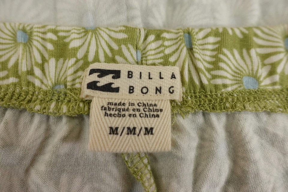Billabong Girls Size Medium Willow Floral Tell Me Elastic Waist Flared Pants NWT - Image 2 of 4