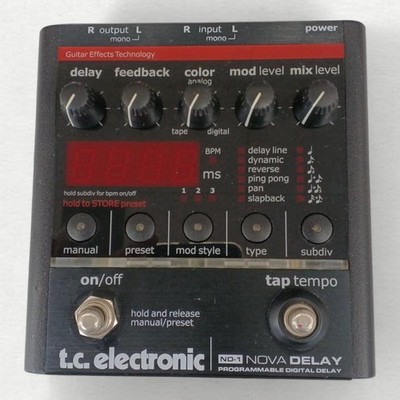 TC Electronic ND-1 Nova Delay Effekpedal für Gitarre Digital ND1 mit Netzteil
