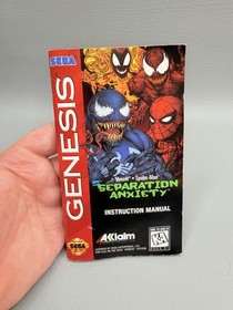 Spider Man - Separation Anxiety - 2 Game Bundle (Sega Genesis, 1994) Complete