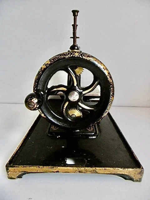 TRÈS BELLE MACHINE À COUDRE ALLEMANDE ANCIENNE "ORIGINAL EXPRESS" XIXè BEL ÉTAT - Photo 3/4