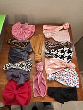 Boutique Head Wraps With Bows/knots For Baby Girls 15 Pieces