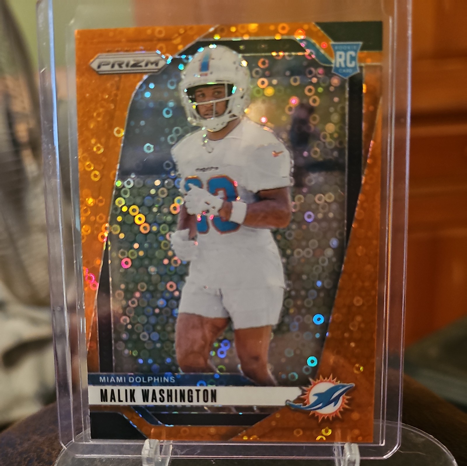 2024 Panini Prizm - Rookies Malik Washington #371 Disco Prizm (RC) Dolphins