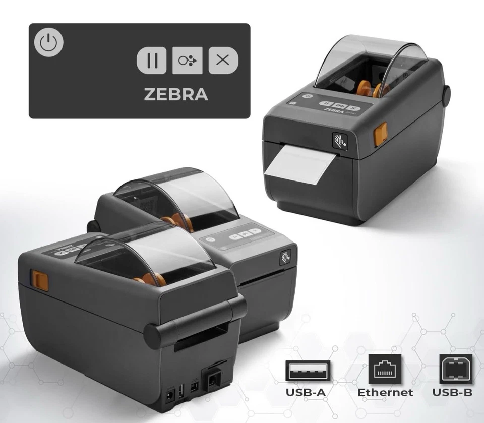 Zebra ZD411 Network Pro (Zebra ZD410 Replacement) Direct Thermal ZD4A022-D0100EZ - Image 4 of 4