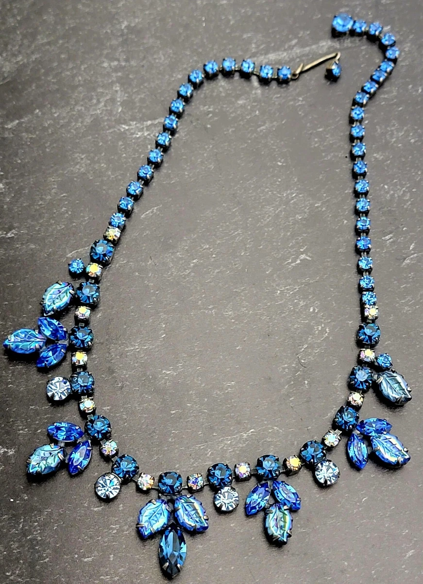 Amazon.com: Black And Blue Rhinestone Necklaces