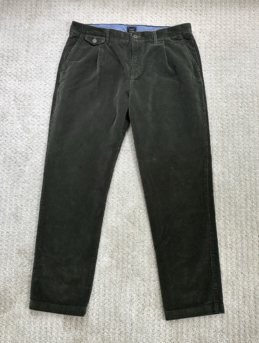 J Crew Cordhose Einzelfalte 10 Wale Braun Herren 34x32 Baumwolle Klassische Hose