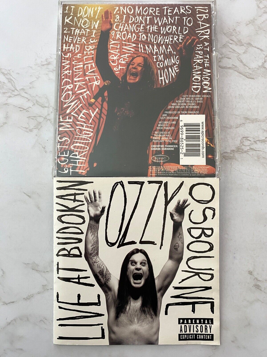 Ozzy Osbourne Live At Budokan CD ORIG 2002 Epic EK 86525 w