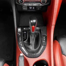 Carbon Fiber Car Gear Shift Lever Knob Cover Trim For Hyundai Veloster 2019-22 Carbon Fiber Car Gear Shift Lever Knob Cover Trim For Hyundai Veloster 2019-22