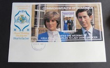 Dominica 1981 Royal Wedding Booklet $5 FDC First Day Cover Lady Diana Spencer