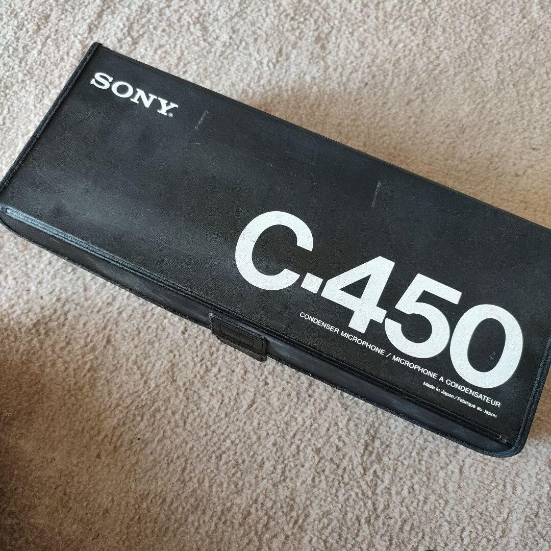 SONY C-450 Capacitor Condenser Mic Microphone w/Case | eBay