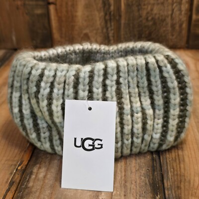 UGG CHUNKY RIBBED HEADBAND KNIT EAR-WARMER WOMENS ONE SIZE 