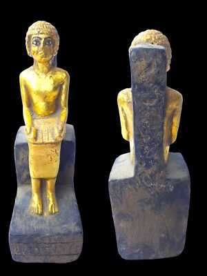 RARE ANTIQUE ANCIENT EGYPTIAN Statue God Imhotep Scientist Pyramid 2675 Bc