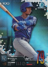 2019 Bowman Chrome Khalil Lee Scouts' Top 100 Rookie RC #BTP-79 Baseball card