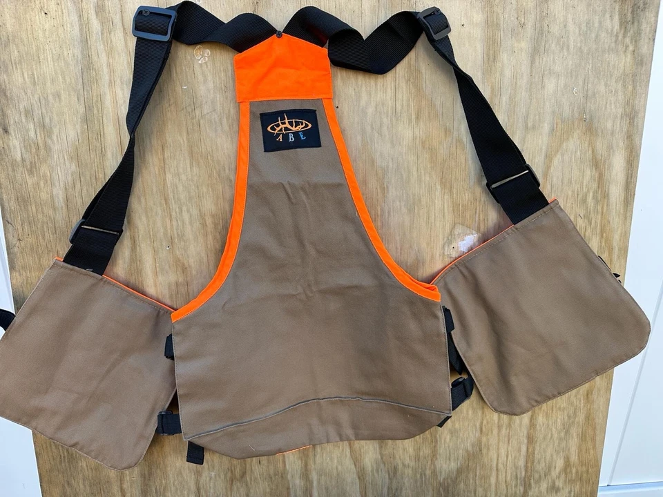 Upland Hunting strap vest Wax water proof canvas Fishing Camping Outdoor Utility - Image 2 of 4