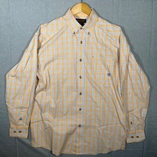 Ariat Pro Series Shirt Mens Medium Multicolor Plaid Button Down Cotton Outdoors