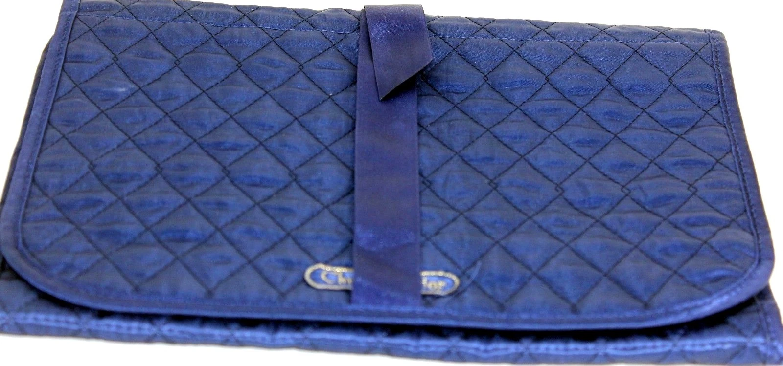 Sac à maquillage en soie bleue bleue Christian Dior Royal accessoires sac à main