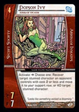 VS System: Poison Ivy, Kiss of Death [Played] DC Justice League of America TCG C