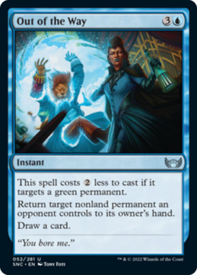 x4 Out of the Way SNC MTG 52/281 UNCOMMON M/NM 4x