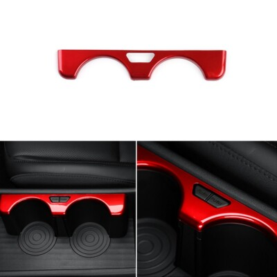 #ad Red Center Console Front Cup Holder Frame Cover Trim For Hyundai Kona 2024 2026 $14.24