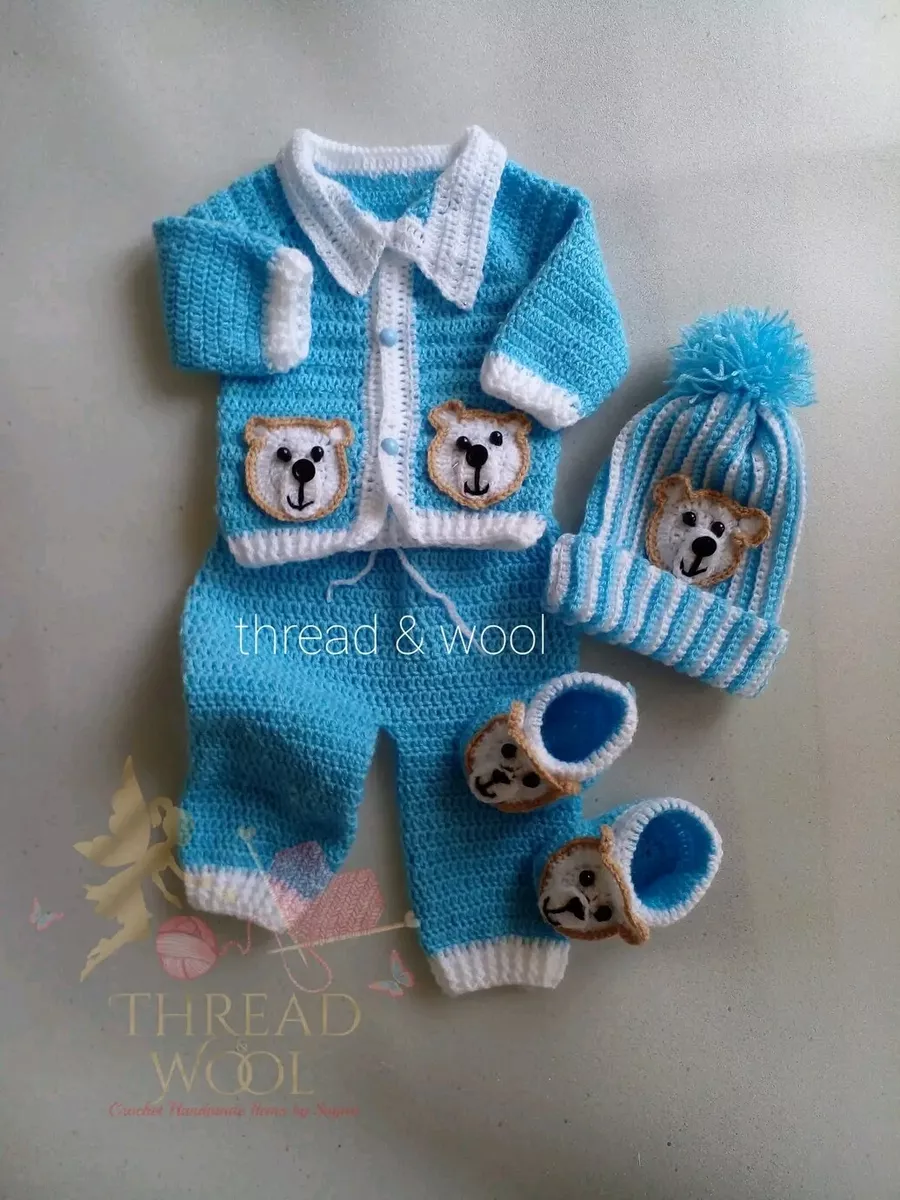 Proactive Baby/Infant Cute Baby Knitting Cardigan Sweater Age 0-24 Months I  Baby Winter Outfit Coat